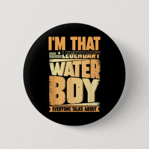 Funny Waterboy Football Team Manager Hydration Spe Button