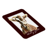 Funny Watercolor Billy Goat Animal Magnet (Rechte Seite)