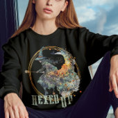 Funny Watercolor Creepy Hexen Broom Halloween Sweatshirt