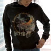 Funny Watercolor Creepy Hexen Broom Halloween Sweatshirt