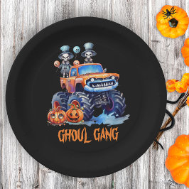 Funny Watercolor Skeletons Ghoul Gang Halloween Pappteller