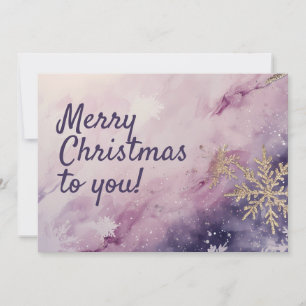 Funny Watercolor Weihnachtsgrußkarte Feiertagskarte