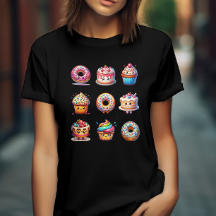 Funny watercoloron cupcakes für Bäckereien T-Shirt