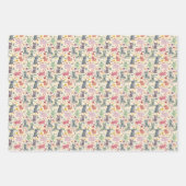 Funny Watercoloured Cats For Cat Lovers Geschenkpapier Set (Vorderseite)