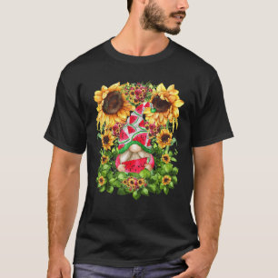 Funny Watermelome Gnome für Frauen Männer Niedlich T-Shirt