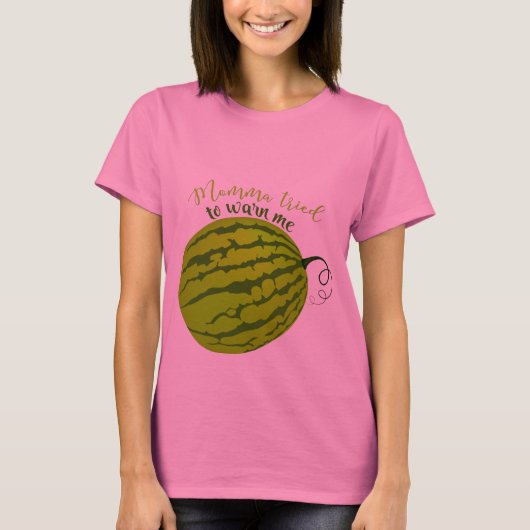 Funny Watermelon Belly T-Shirt (Vorderseite)