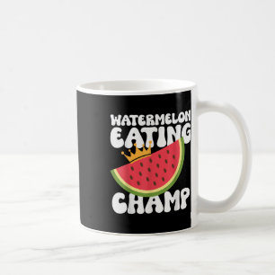 Funny Watermelon Eating Champ Sommer Essen Kaffeetasse
