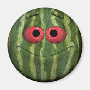 Funny Watermelon Emoticon Magnet