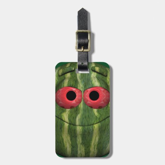 Funny Watermelon Gepäckanhänger (Vorderseite vertikal)