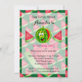 Funny Watermelon Kid's 00. Geburtstag Einladung (Vorderseite)