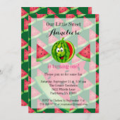 Funny Watermelon Kid's 00. Geburtstag Einladung (Vorne/Hinten)