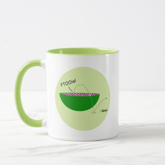 Funny Watermelon Lover Cartoon Kaffee Tasse (Links)