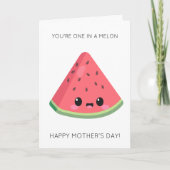 Funny Watermelon Muttertagskarte Karte (Vorderseite)