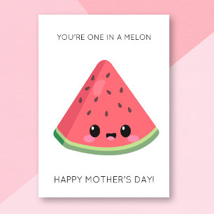 Funny Watermelon Muttertagskarte Karte