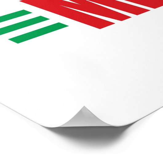 Funny Watermelon Poster (Ecke)