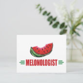 Funny Watermelon Postkarte (Stehend Vorderseite)