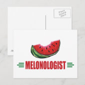Funny Watermelon Postkarte (Vorne/Hinten)