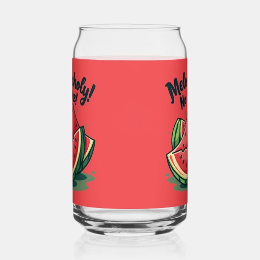Funny Watermelon Pun "Melon-choly No more" Dosenglas (Links)