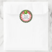 Funny Watermelon Runder Aufkleber (Tasche)