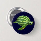 Funny Watermelon Seaturtle Button (Vorne & Hinten)