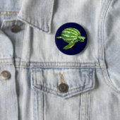 Funny Watermelon Seaturtle Button (Beispiel)