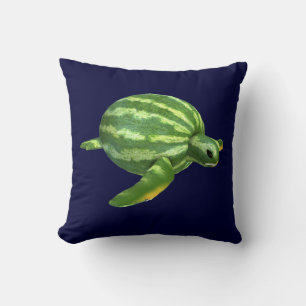 Funny Watermelon Seaturtle Kissen