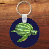 Funny Watermelon Seaturtle Schlüsselanhänger (Vorderseite)