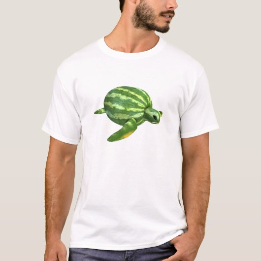 Funny Watermelon Seaturtle T-Shirt (Vorderseite)