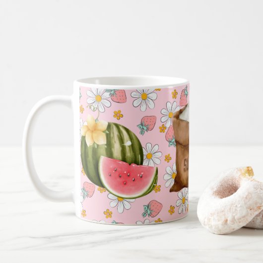 Funny Watermelon Zucker Tasse (Mit Donut)