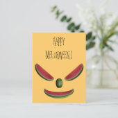 Funny Watermelons Emoticon Postkarte (Stehend Vorderseite)