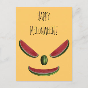 Funny Watermelons Emoticon Postkarte