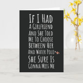 Funny Waterpolcard Karten für seinen Sportteam Spi (Gelbe Blume)