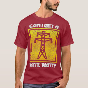 Funny Watt Watt Lineman Elektroingenieur Männer T-Shirt