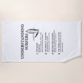 Funny Wave Life Spaß für Beach Addicts Strandtuch (Vorderseite)