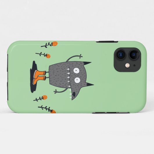 Funny Wave Monster Case-Mate iPhone Hülle (Rückseite (Horizontal))