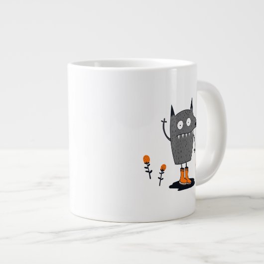 Funny Wave Monster Jumbo-Tasse (Vorderseite Rechts)