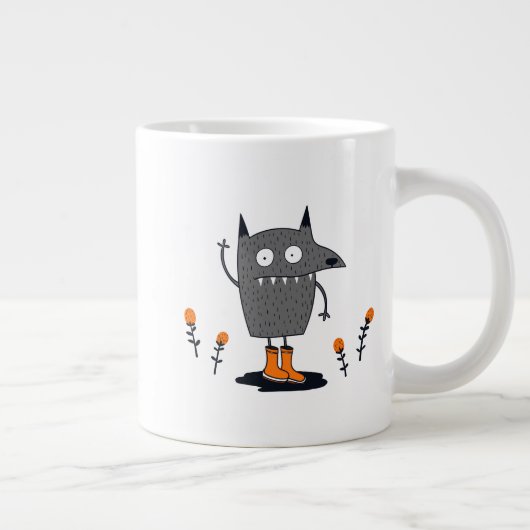 Funny Wave Monster Jumbo-Tasse (Rechts)