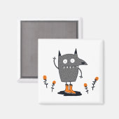 Funny Wave Monster Magnet (Vorderseite/Rückseite)