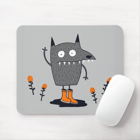 Funny Wave Monster Mousepad (Mit Mouse)