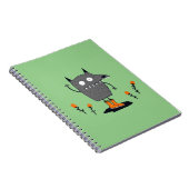 Funny Wave Monster Notizblock (Rechte Seite)