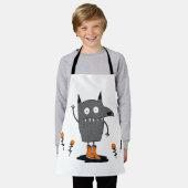Funny Wave Monster Schürze (Getragen)