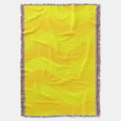 Funny Waves Gelb + Ihre Idee Decke (Vorderseite Vertikal)