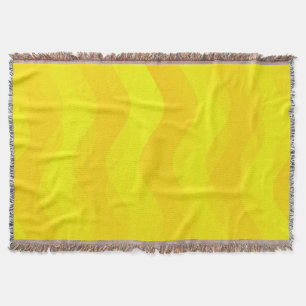 Funny Waves Gelb + Ihre Idee Decke