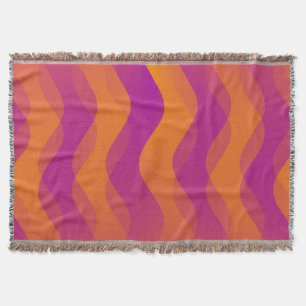 Funny Waves orange pink + Ihre Idee Decke