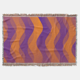 Funny Waves Orangenviolett + Ihre Idee Decke