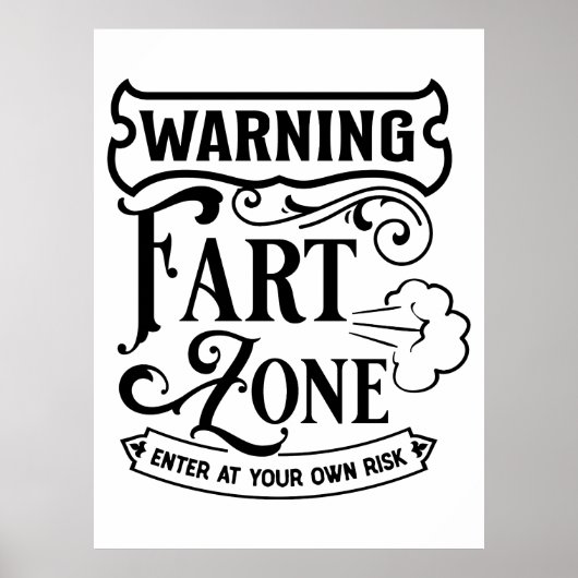 Funny WC Spaß Bad Herberge Airbnat Poster (Vorne)