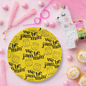 Funny We Be Jammin's lächelnde Tanzsaunen Pappteller (Party)