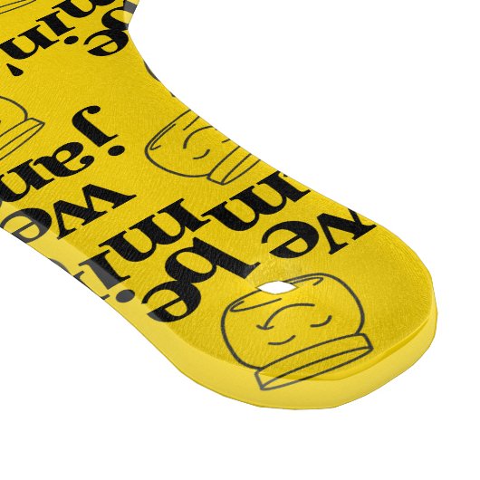 Funny We Be Jammin's lächelnde Tanzsaunen Schneidebrett (Ecke)