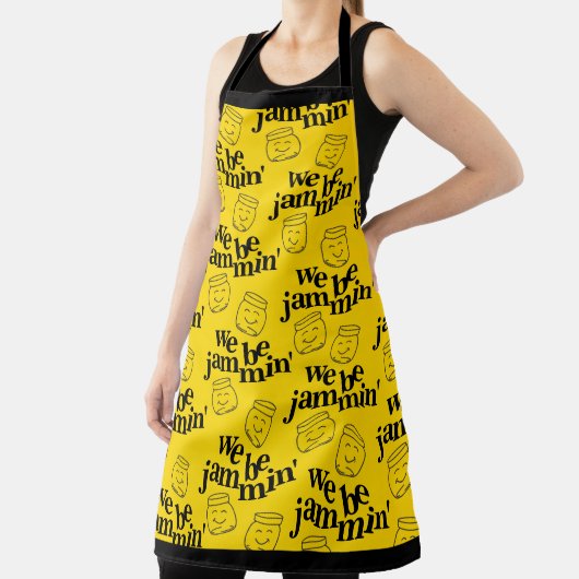 Funny We Be Jammin's lächelnde Tanzsaunen Schürze (InSitu)