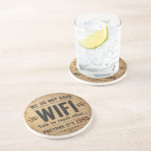 Funny We Do Not Have WiFi Rustic Farmhouse Getränkeuntersetzer (Seite)